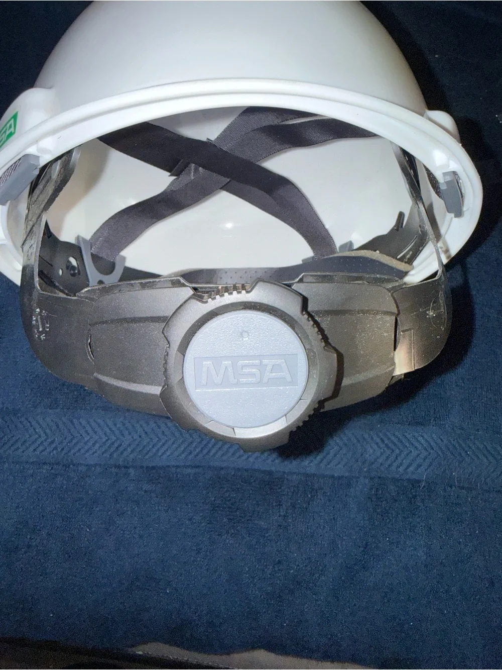 MSA White Safety Hard Hat with Adjustable Ratchet